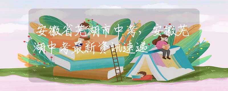 安徽省蕪湖市中考，安徽蕪湖中考最新資訊速遞