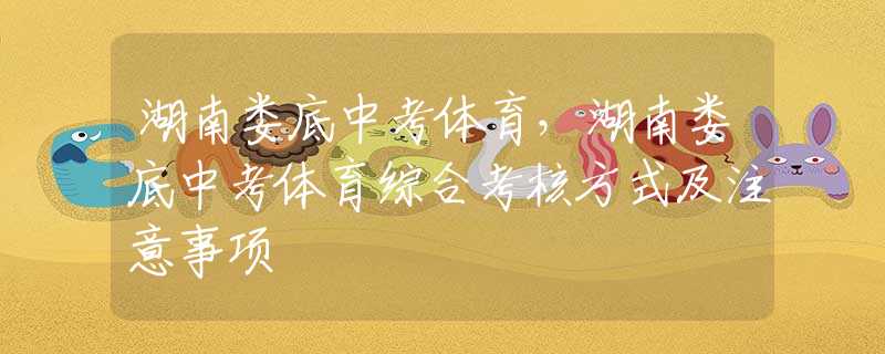 湖南婁底中考體育，湖南婁底中考體育綜合考核方式及注意事項(xiàng)