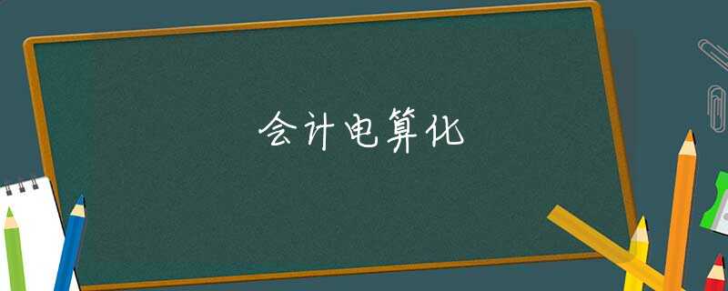 會計電算化
