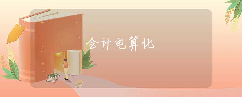 會計(jì)電算化