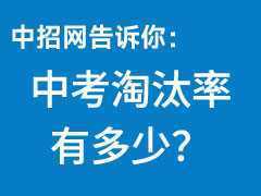 中考淘汰率有多少？難度有多大？考不上高中的孩子都去哪了？